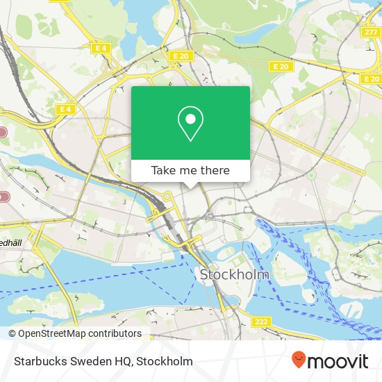 Starbucks Sweden HQ map