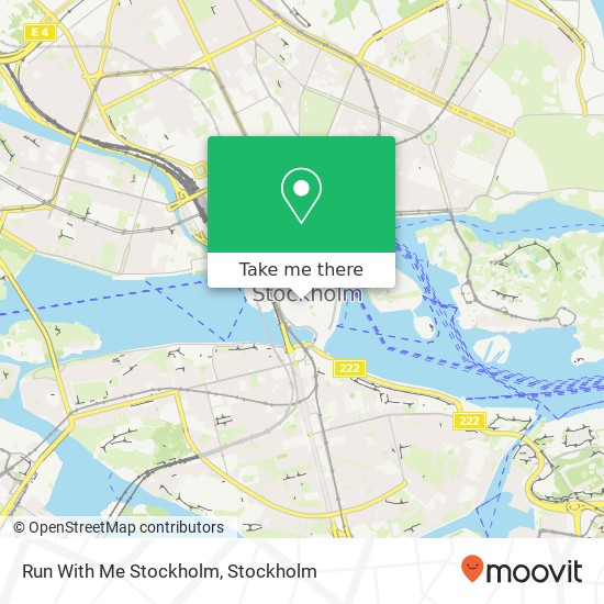 Run With Me Stockholm map