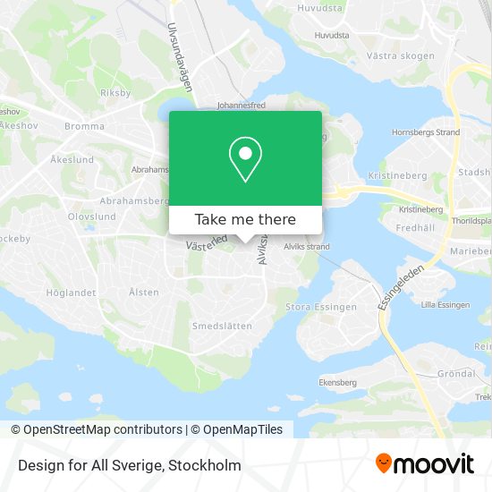 Design for All Sverige map