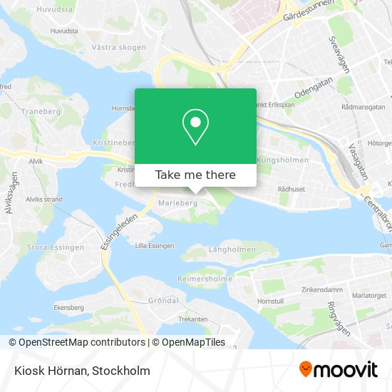 Kiosk Hörnan map