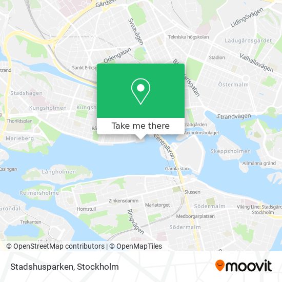 Stadshusparken map