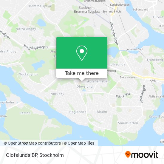 Olofslunds BP map