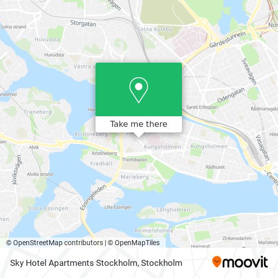 Sky Hotel Apartments Stockholm map