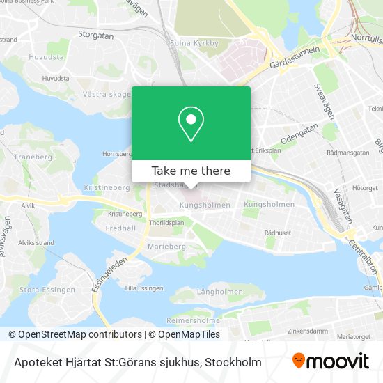 Apoteket Hjärtat St:Görans sjukhus map