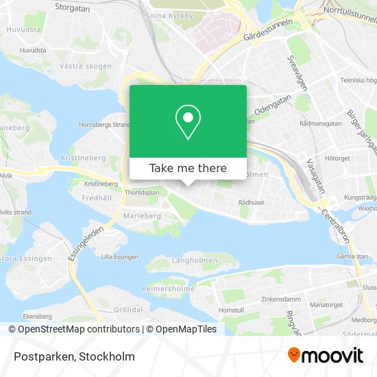 Postparken map