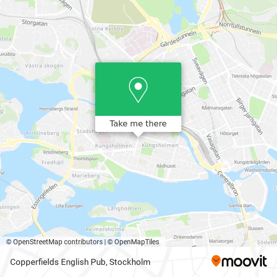 Copperfields English Pub map