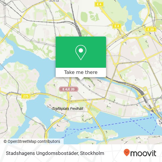 Stadshagens Ungdomsbostäder map