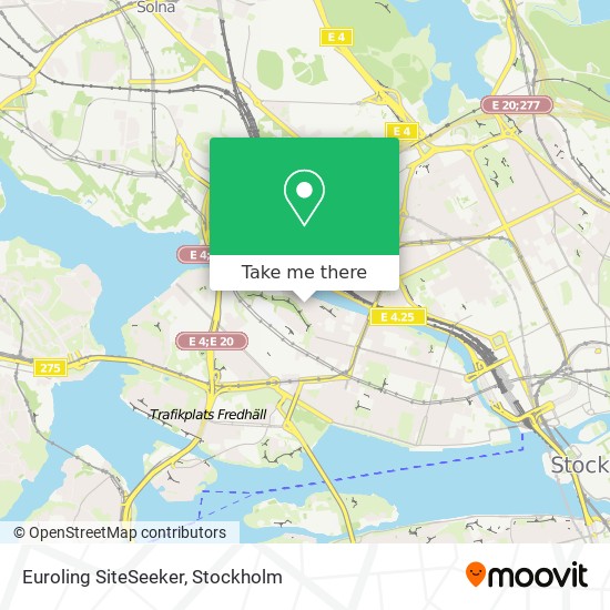 Euroling SiteSeeker map