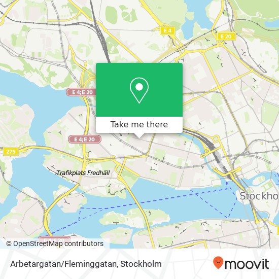 Arbetargatan/Fleminggatan map