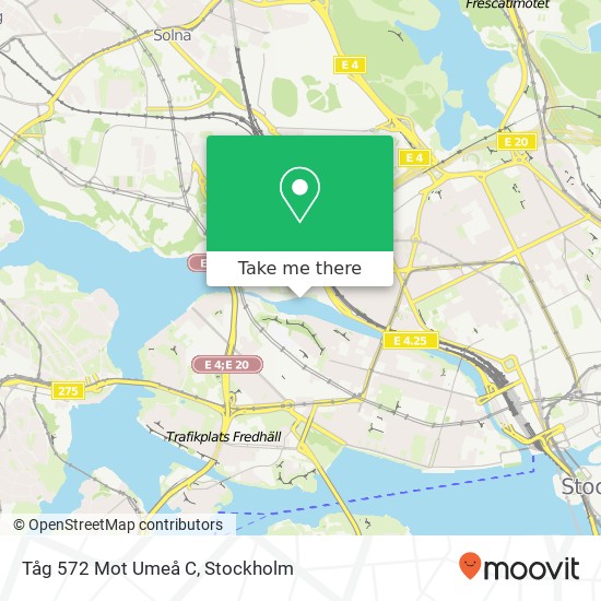 Tåg 572 Mot Umeå C map