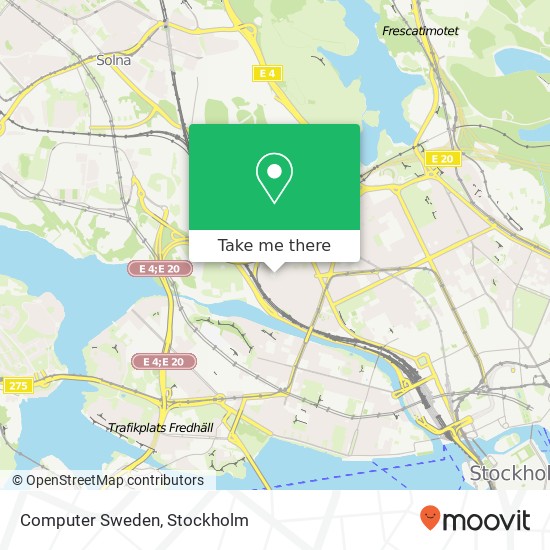 Computer Sweden map