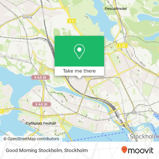 Good Morning Stockholm map