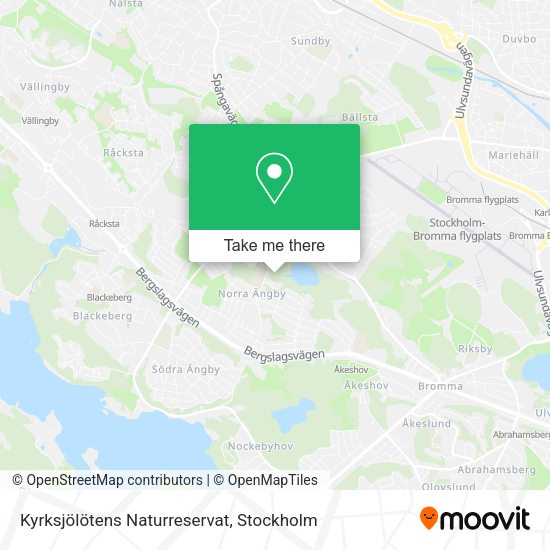 Kyrksjölötens Naturreservat map