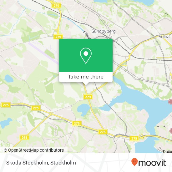 Skoda Stockholm map