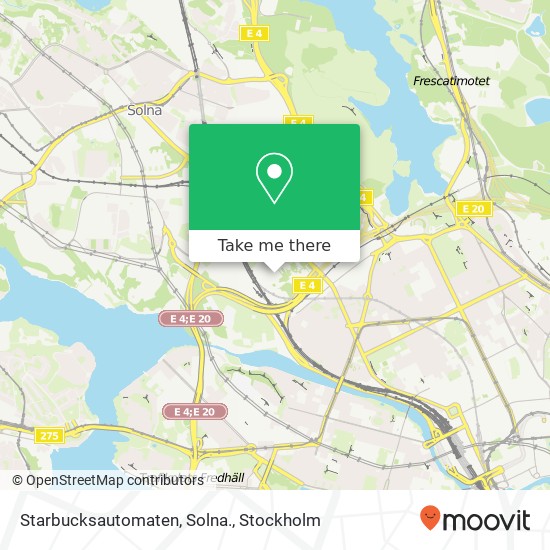 Starbucksautomaten, Solna. map