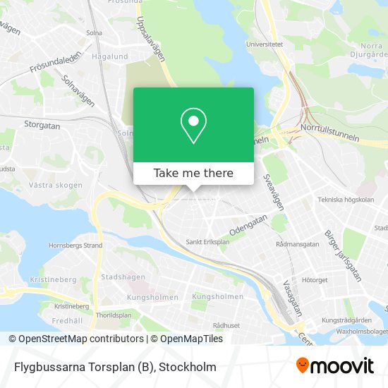 Flygbussarna Torsplan (B) map