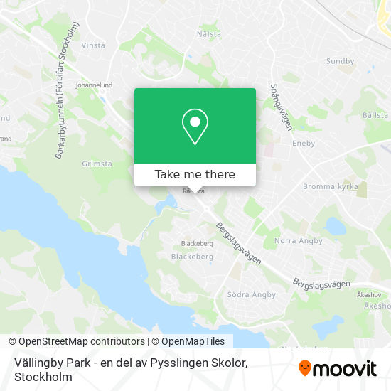 Vällingby Park - en del av Pysslingen Skolor map