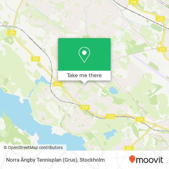 Norra Ängby Tennisplan (Grus) map