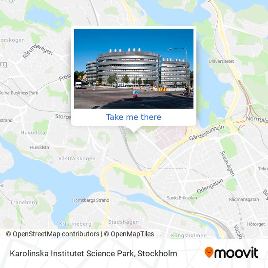 Karolinska Institutet Science Park map