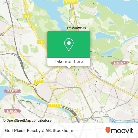 Golf Plaisir Resebyrå AB map