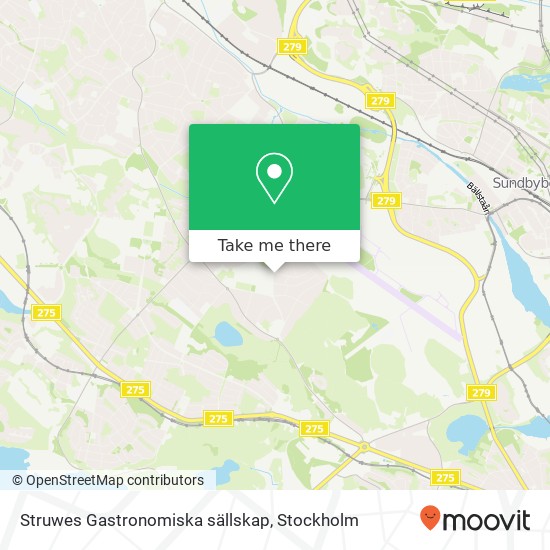 Struwes Gastronomiska sällskap map