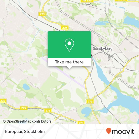 Europcar map