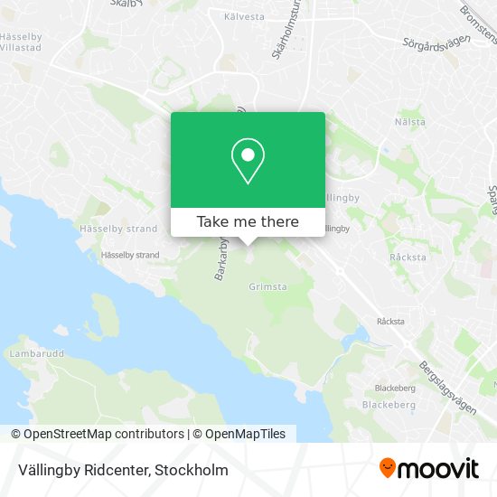 Vällingby Ridcenter map