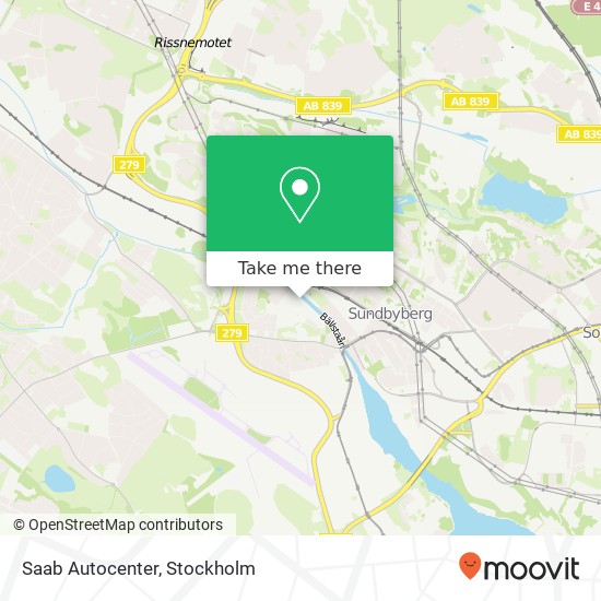 Saab Autocenter map