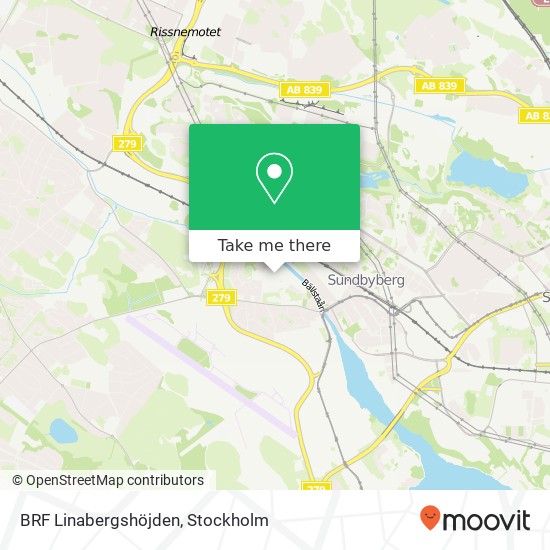 BRF Linabergshöjden map