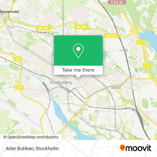 Atlet Butiken map