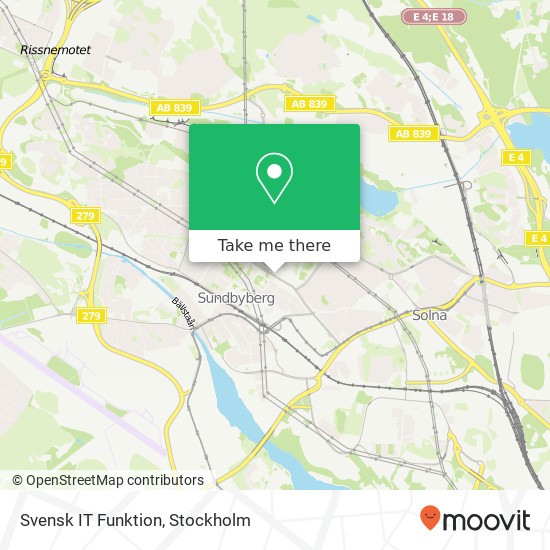 Svensk IT Funktion map