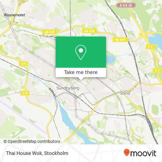 Thai House Wok map