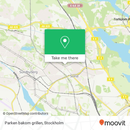 Parken bakom grillen map