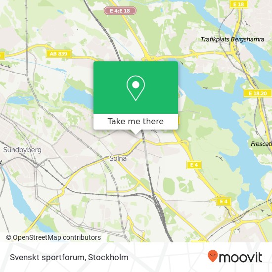 Svenskt sportforum map