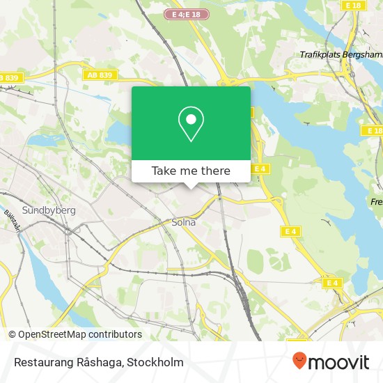 Restaurang Råshaga map