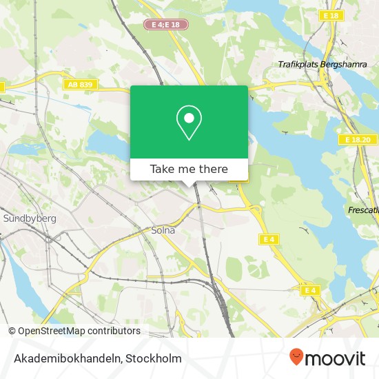 Akademibokhandeln map