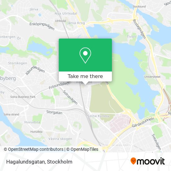 Hagalundsgatan map