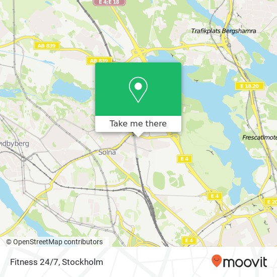 Fitness 24/7 map