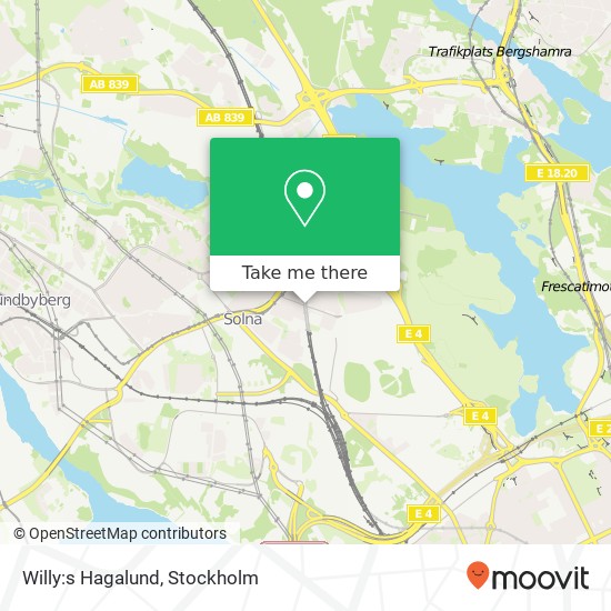 Willy:s Hagalund map