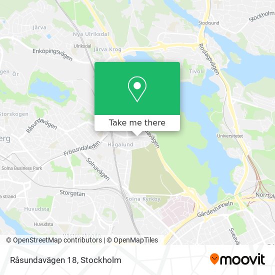 Råsundavägen 18 map