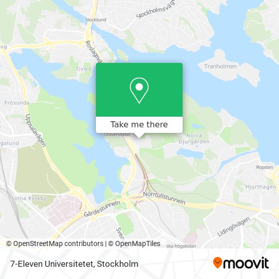 7-Eleven Universitetet map