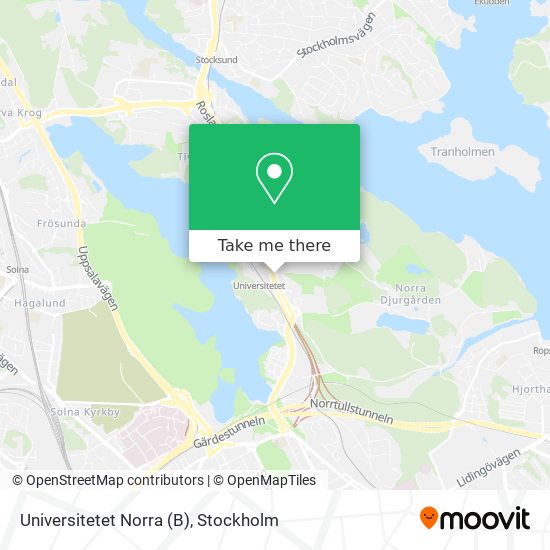 Universitetet Norra (B) map