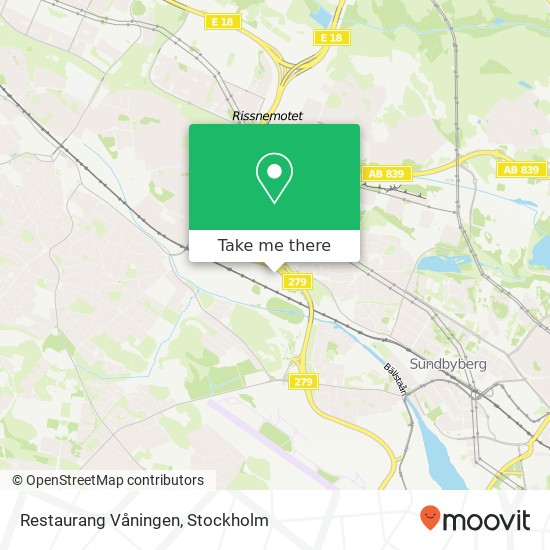 Restaurang Våningen map