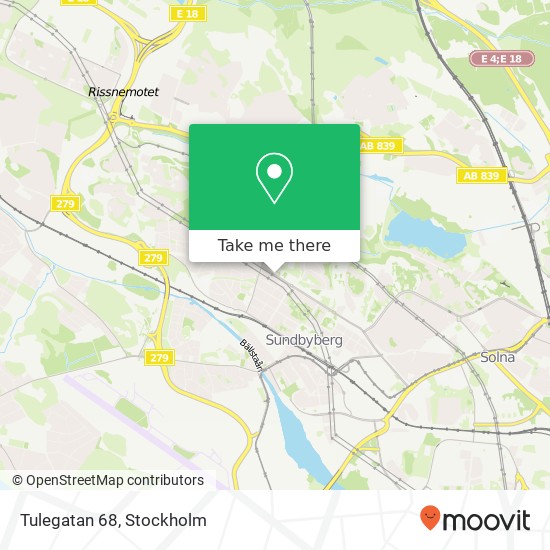 Tulegatan 68 map