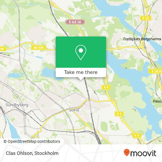 Clas Ohlson map