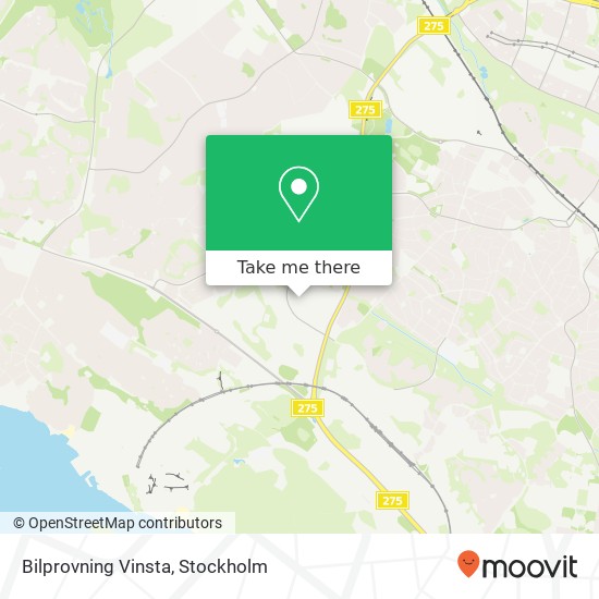 Bilprovning Vinsta map