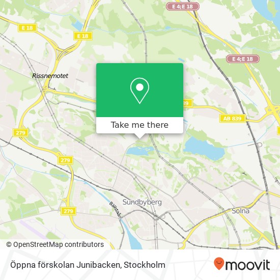 Öppna förskolan Junibacken map