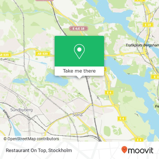 Restaurant On Top map