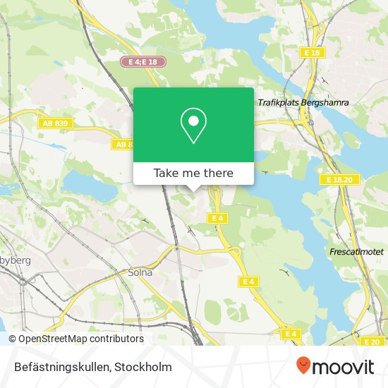 Befästningskullen map