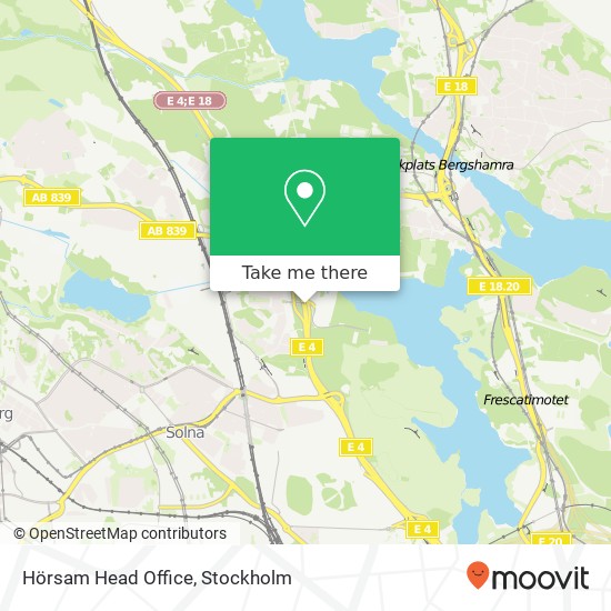 Hörsam Head Office map